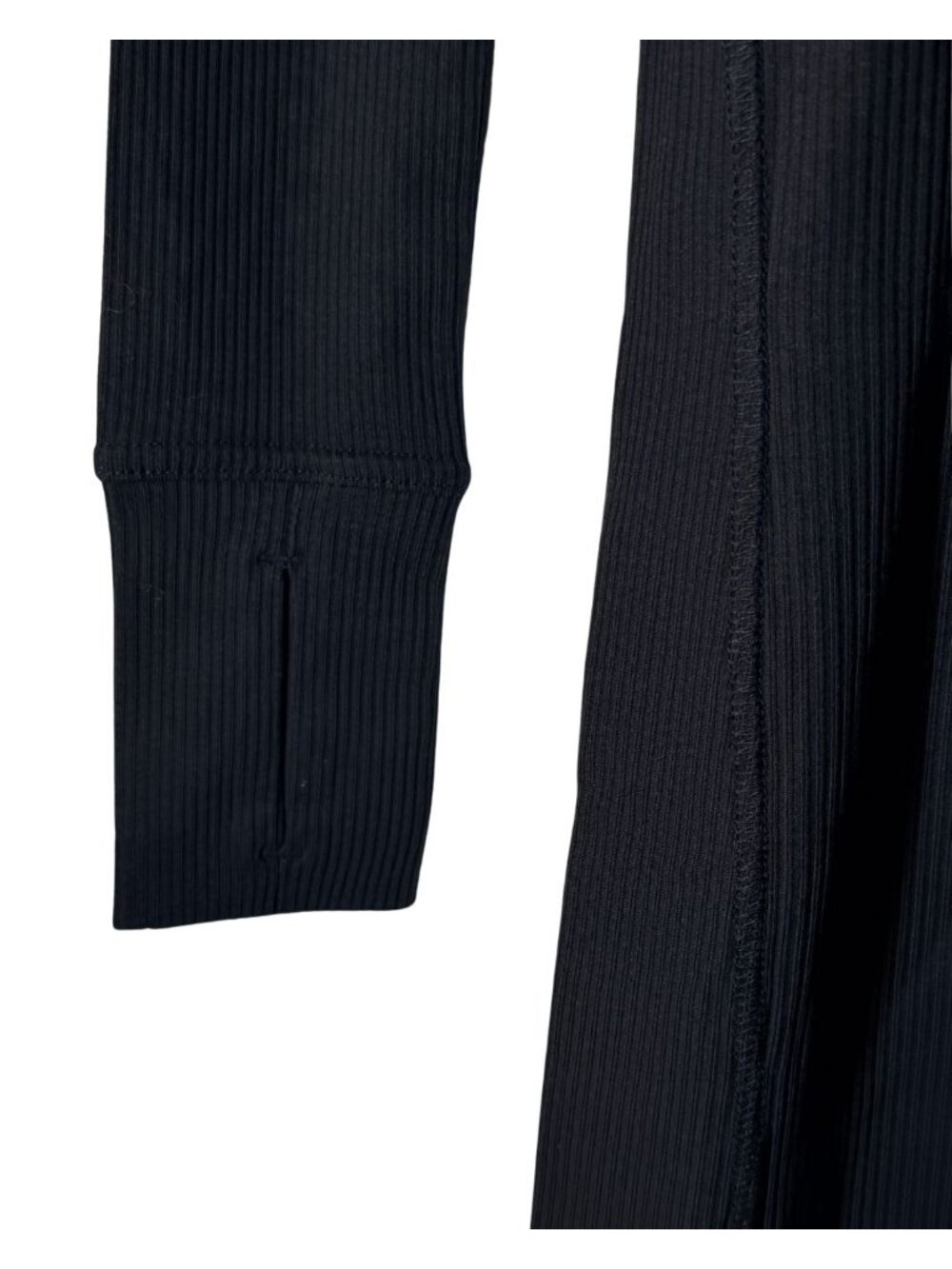 G-Star Raw Slim Rib Long Sleeve Mock Neck Dress | Dark Black | S | NWT - Picture 4 of 13